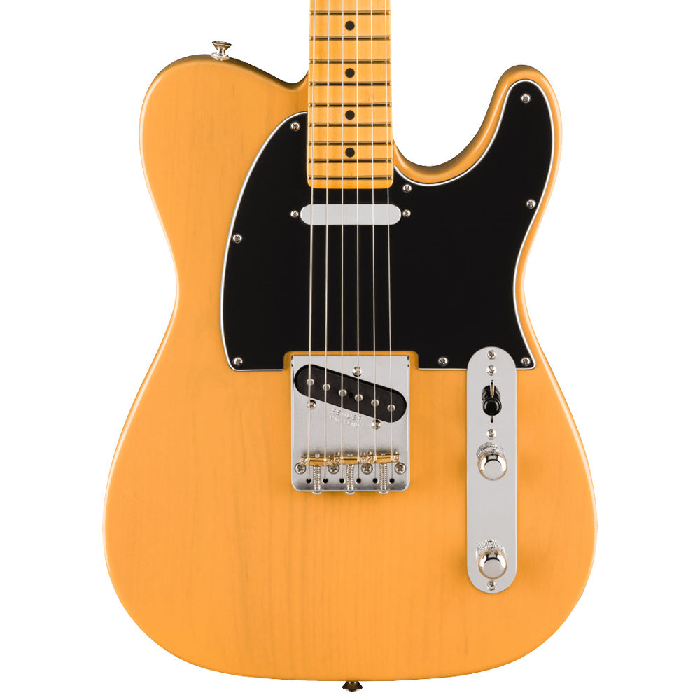 Fender American Professional Classic Telecaster Maple Butterscotch Blonde Close view ; Fender American Professional Classic Telecaster Maple Butterscotch Blonde full view ; Fender American Professional Classic Telecaster Maple Butterscotch Blonde back view