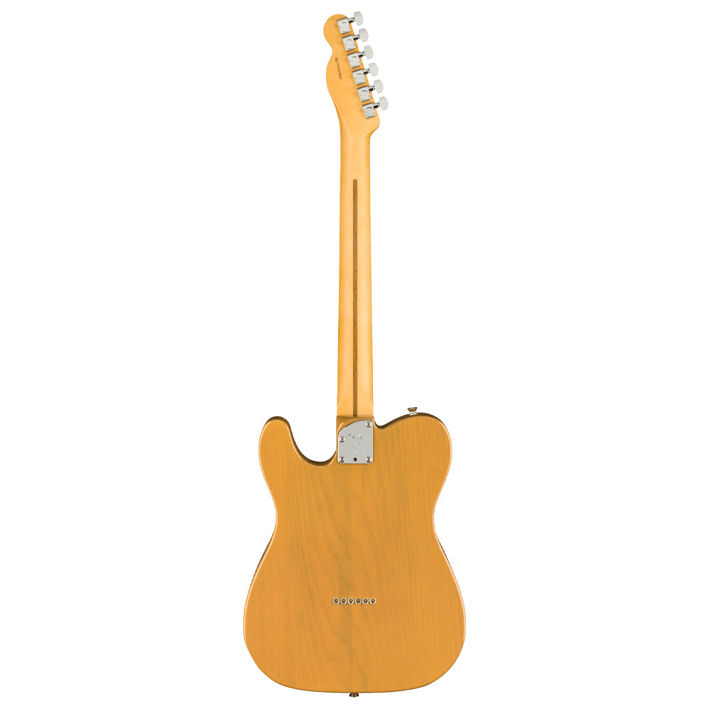 Fender Am Pro II Tele Butterscotch Blonde Body ; Fender American Professional II Telecaster Maple (Butterscotch Blonde) ; Fender American Professional II Telecaster Butterscotch Blonde back view