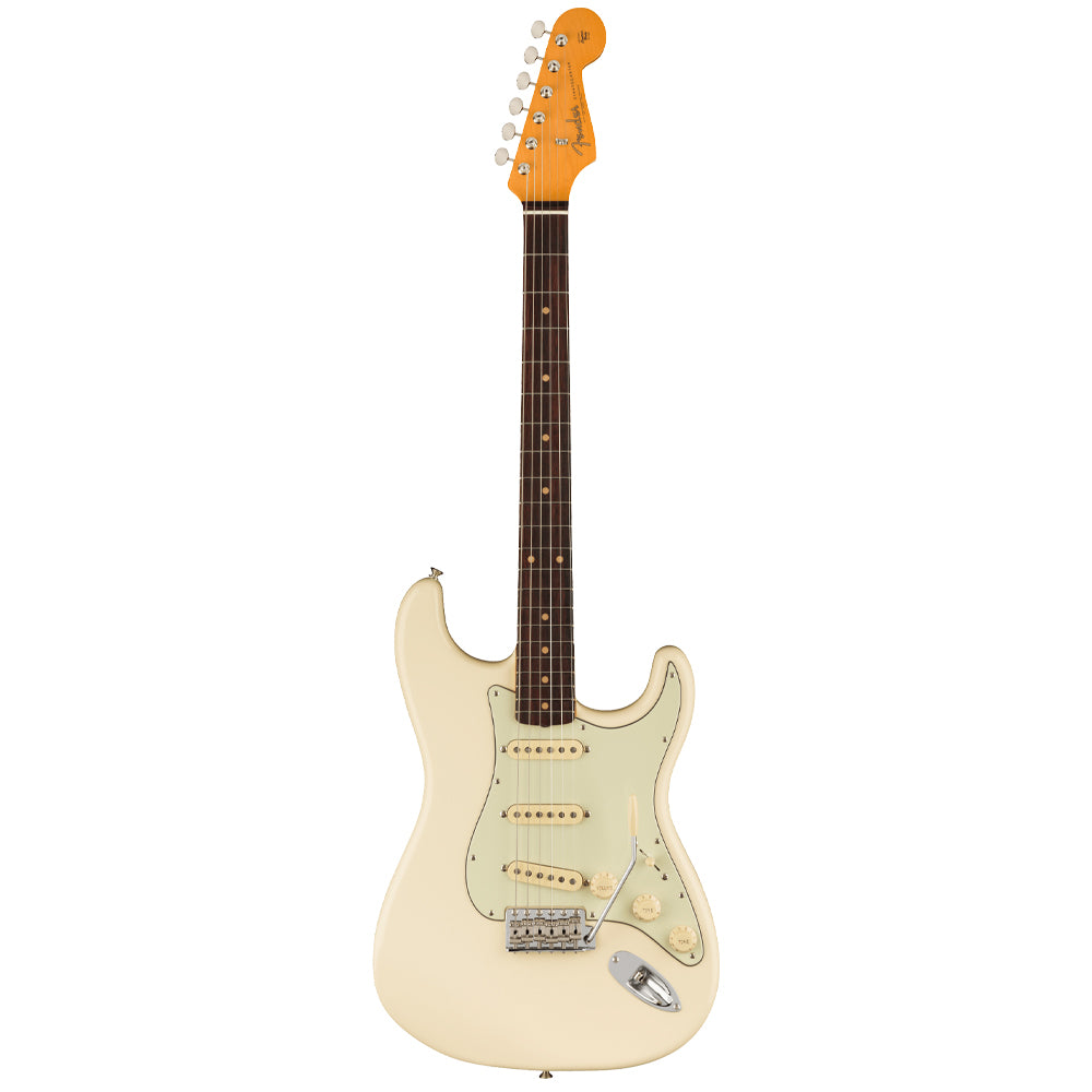 Fender American Vintage II 1961 Stratocaster Olympic White Electric Guitar Front ; Fender American Vintage II 1961 Stratocaster Olympic White Electric Guitar Full