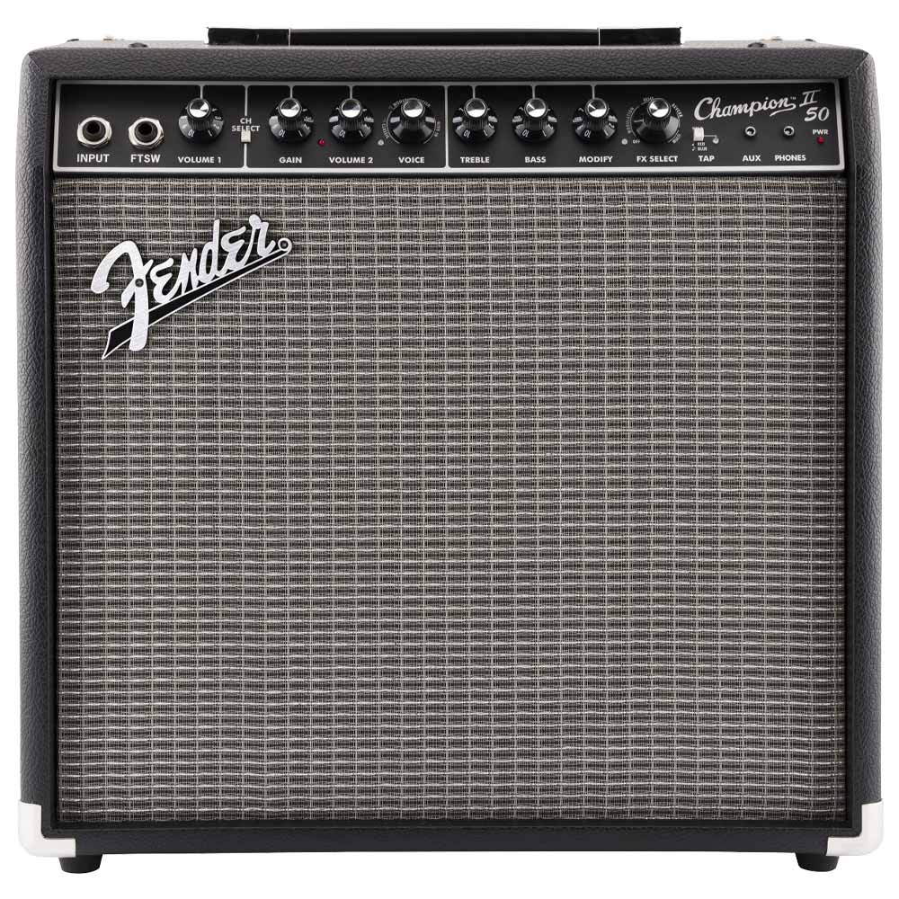 Fender Champion II 50 Guitar Amplifier Front ; Fender Champion II 50 Guitar Amplifier Rear