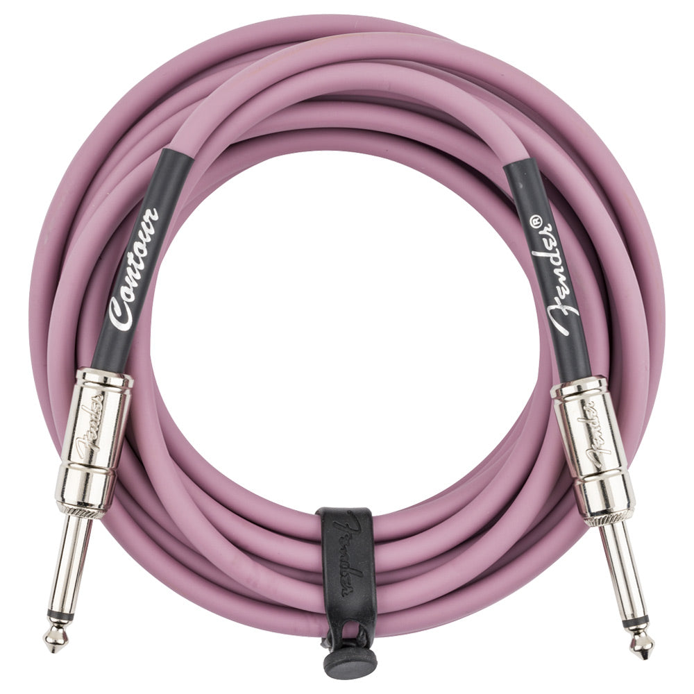 Fender Contour Instrument Cable 18.6ft Burgundy Mist Unpacked ; Fender Contour Instrument Cable 18.6ft Burgundy Mist Packed
