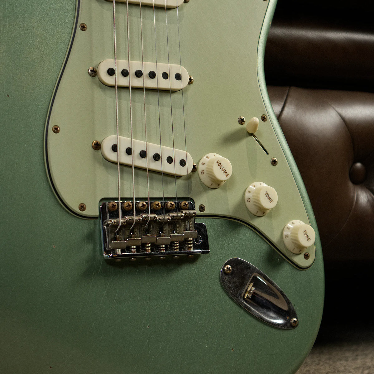 Fender Custom Shop 1959 Stratocaster Journeyman Relic (Faded Aged Sage Green Metallic)