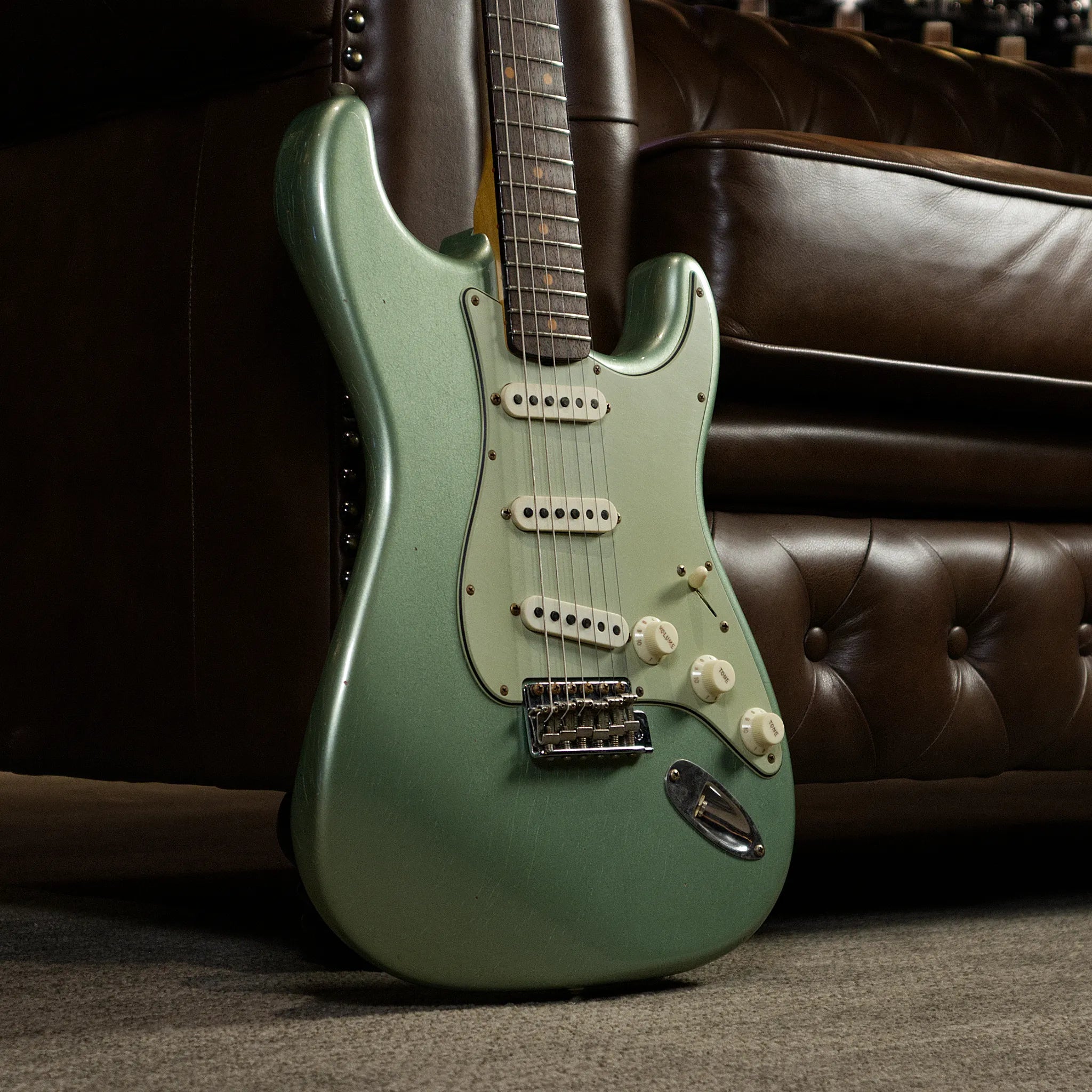 Fender Custom Shop 1959 Stratocaster Journeyman Relic (Faded Aged Sage Green Metallic)