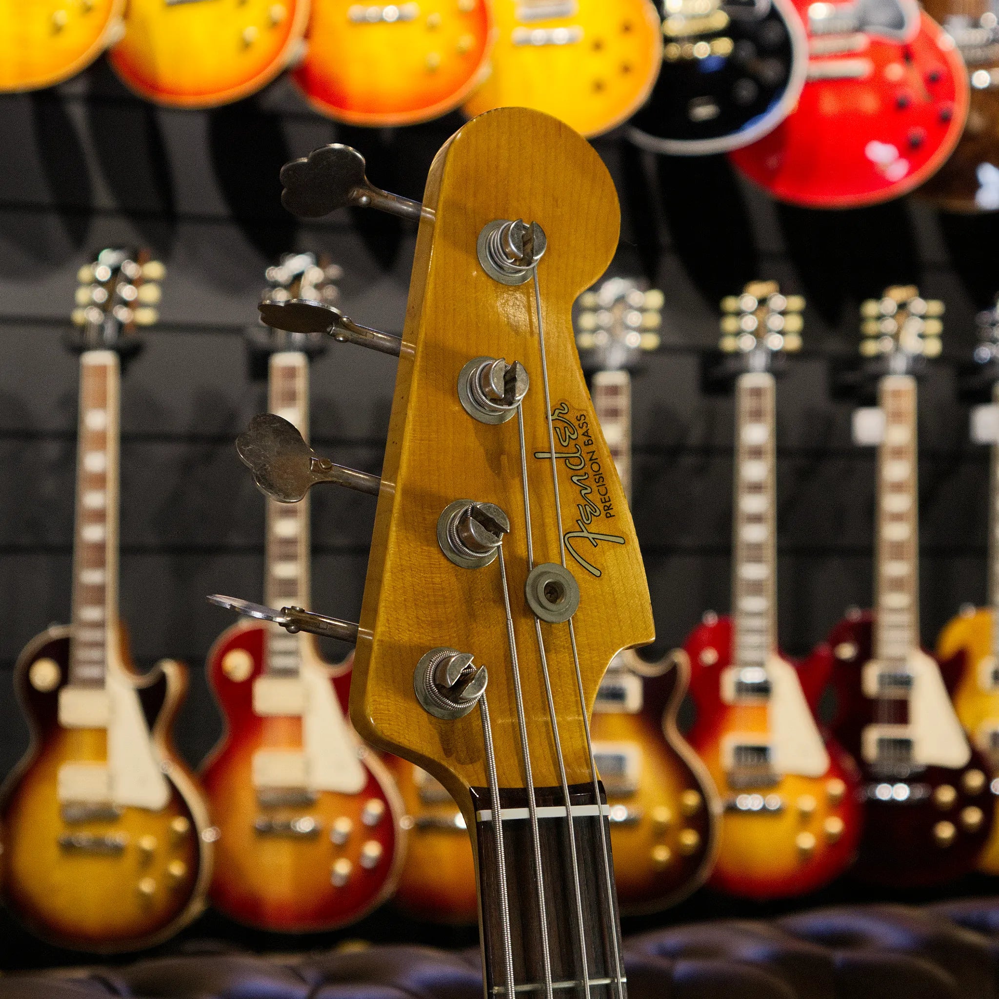 Pre-Owned 2014 Fender Custom Shop 1964 L-Series Precision Bass (Bleached 3-Colour Sunburst)