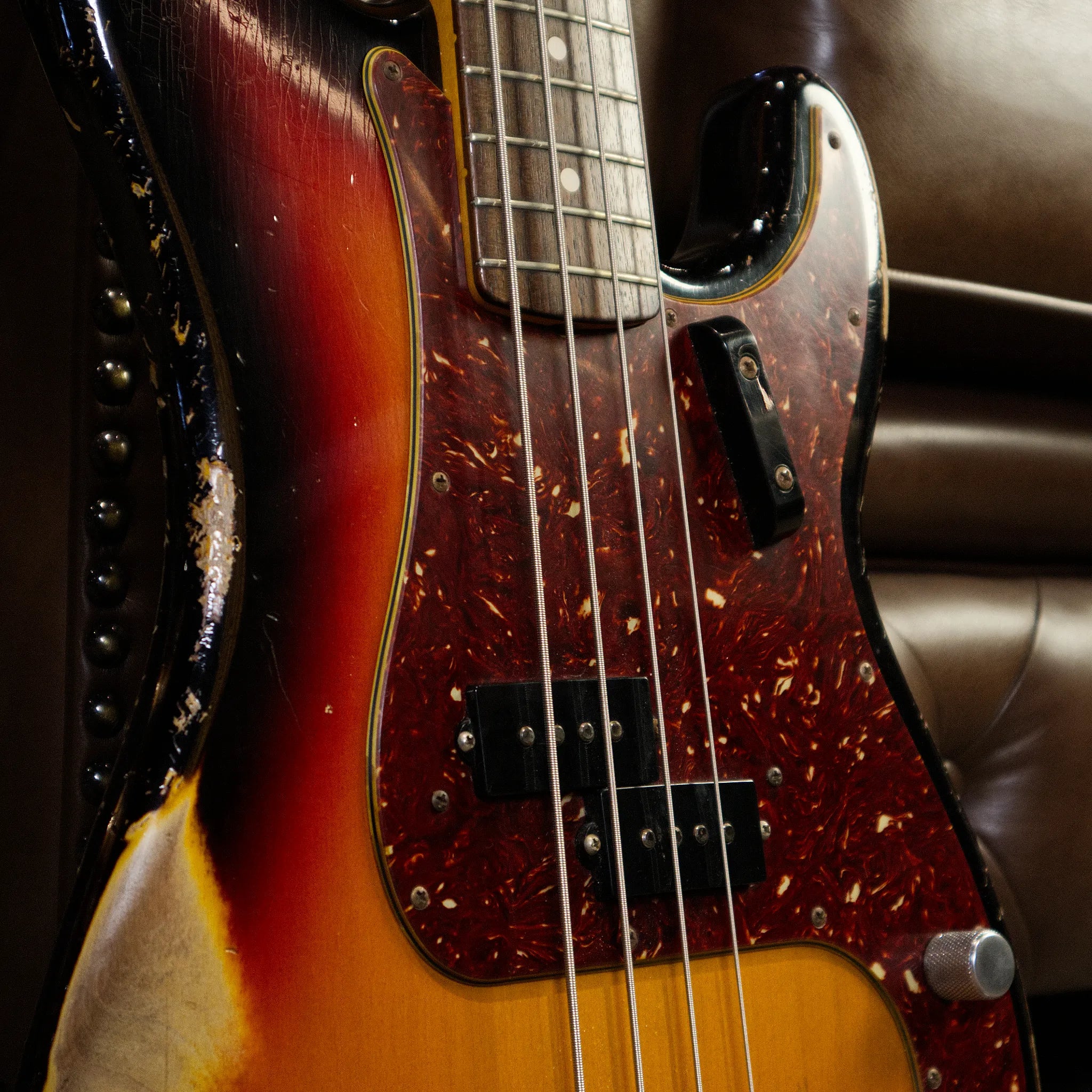 Pre-Owned 2014 Fender Custom Shop 1964 L-Series Precision Bass (Bleached 3-Colour Sunburst)