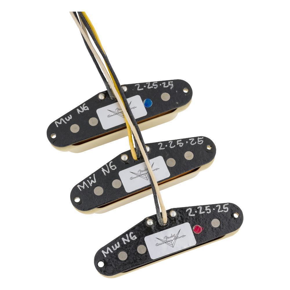 Fender Custom Shop Ancho Poblano Stratocaster Pickup Set Main View ; Fender Custom Shop Ancho Poblano Stratocaster Pickup Set Back View