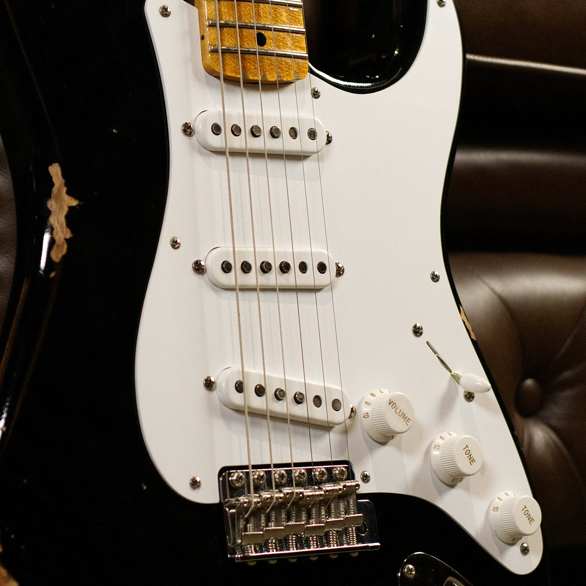 Fender Custom Shop Limited Edition Fat 1954 Stratocaster Relic (Aged Black)