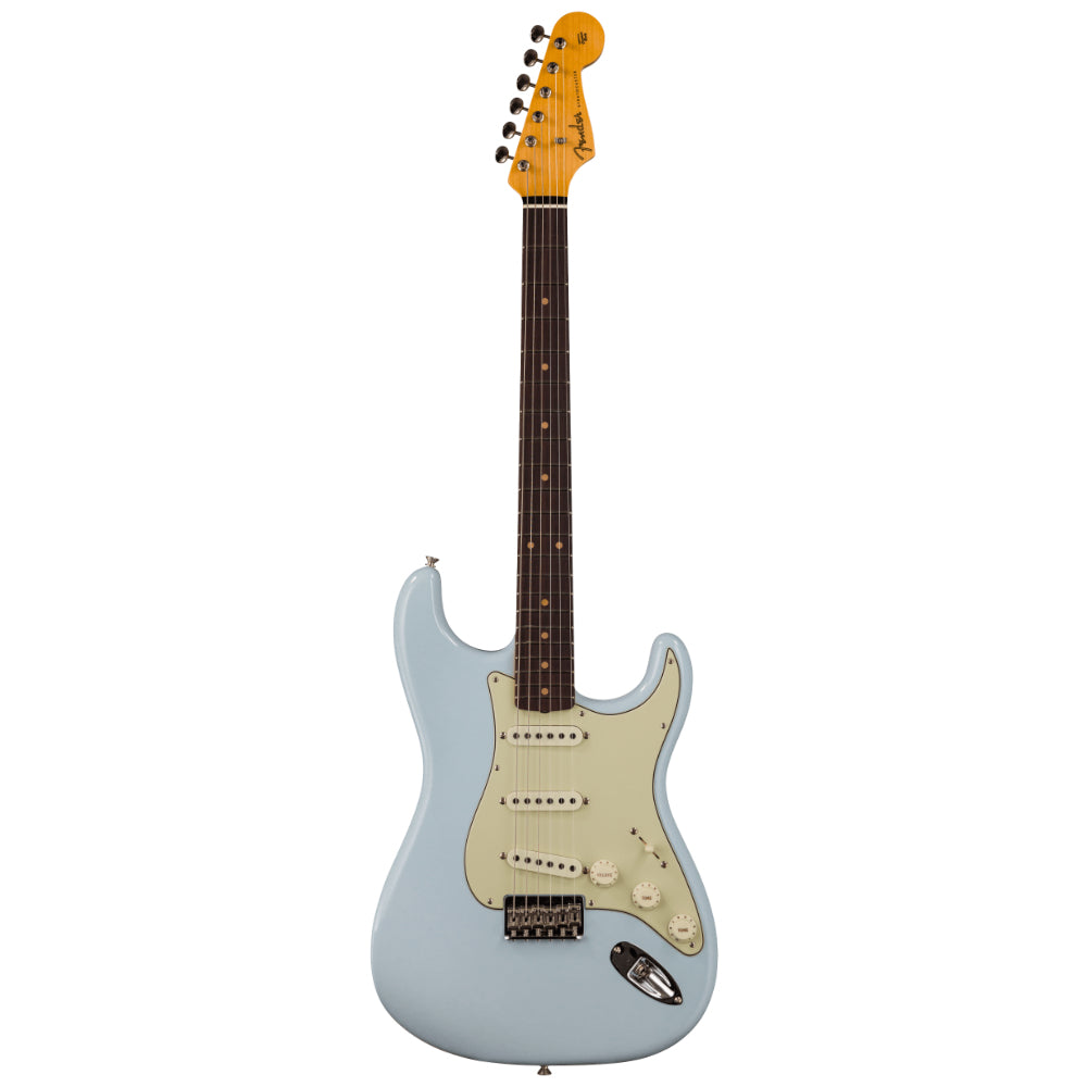 Fender Custom Shop Vintage Custom '59 Hardtail Stratocaster Faded Aged Sonic Blue Body View ; Fender Custom Shop Vintage Custom '59 Hardtail Stratocaster Faded Aged Sonic Blue Full View