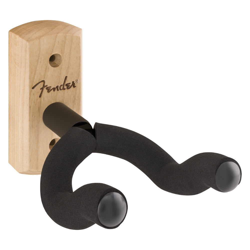 Fender Essentials Wall Hanger Maple Side View ; Fender Essentials Wall Hanger Maple Front View