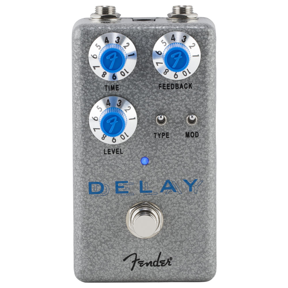 Fender Hammertone Delay Pedal Front ; Fender Hammertone Delay Pedal Top ; Fender Hammertone Delay Pedal Above