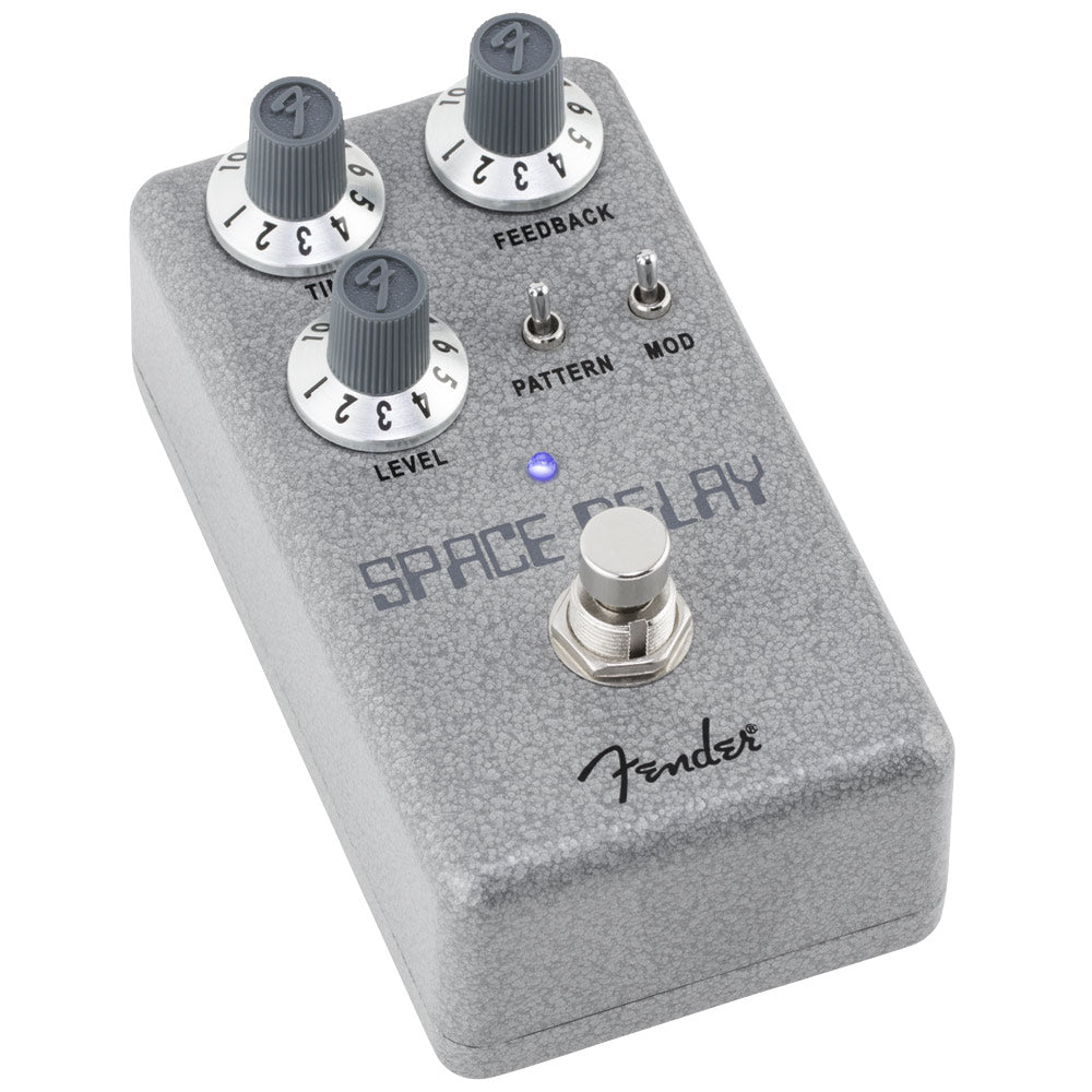Fender Hammertone Space Delay Pedal Front ; Fender Hammertone Space Delay Pedal Top ; Fender Hammertone Space Delay Pedal Above