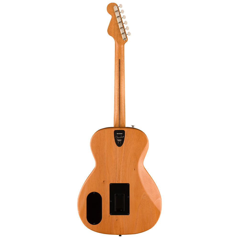 Fender Highway Series Parlor All Mahogany Close view ; Fender Highway Series Parlor All Mahogany Full view ; Fender Highway Series Parlor All Mahogany Back view
