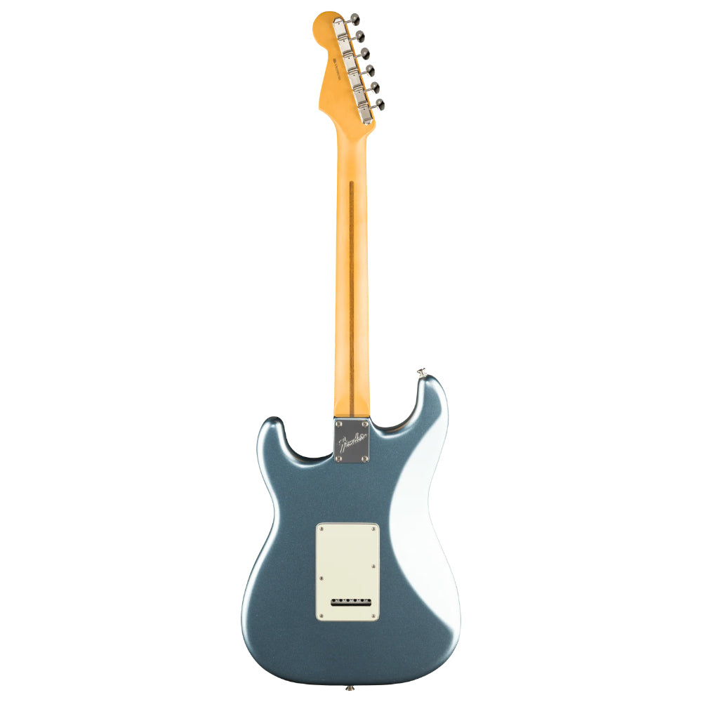 Fender Limited Edition American Professional Classic Stratocaster Mystic Ice Blue Metallic Body View ; Fender Limited Edition American Professional Classic Stratocaster Mystic Ice Blue Metallic Full View ; Fender Limited Edition American Professional Classic Stratocaster Mystic Ice Blue Metallic Back View