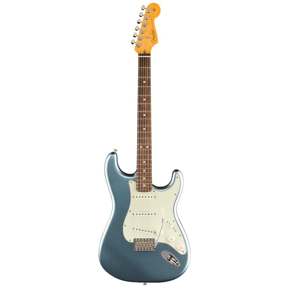 Fender Limited Edition American Professional Classic Stratocaster Mystic Ice Blue Metallic Body View ; Fender Limited Edition American Professional Classic Stratocaster Mystic Ice Blue Metallic Full View ; Fender Limited Edition American Professional Classic Stratocaster Mystic Ice Blue Metallic Back View