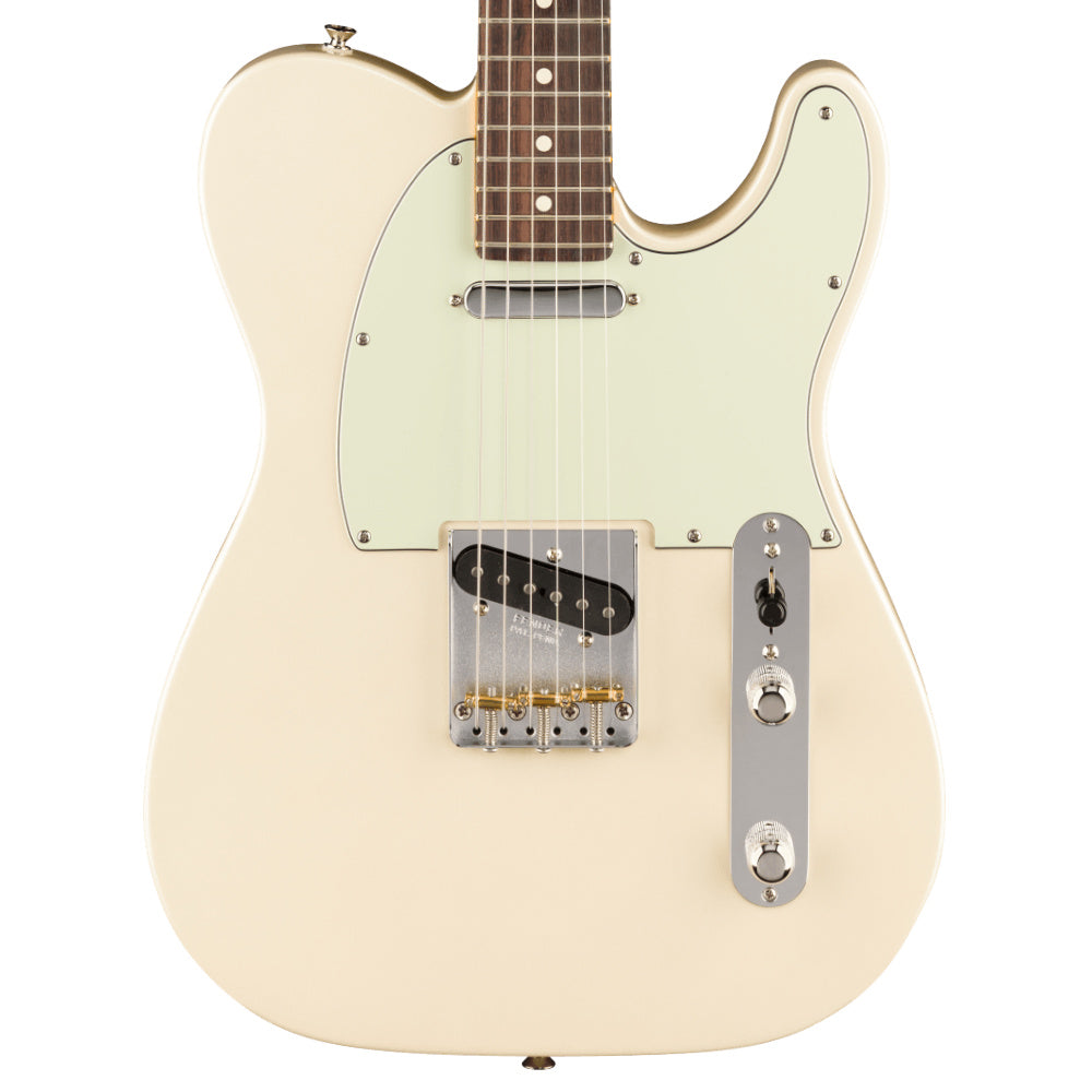 Fender Limited Edition American Professional Classic Telecaster Olympic Pearl Body View ; Fender Limited Edition American Professional Classic Telecaster Olympic Pearl Full View ; Fender Limited Edition American Professional Classic Telecaster Olympic Pearl Back View