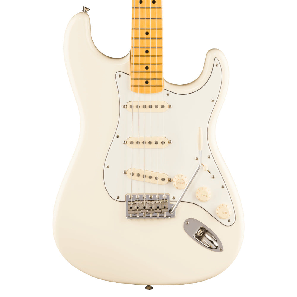 Fender Limited Edition American Vintage II 1973 Stratocaster Olympic White Body View ; Fender Limited Edition American Vintage II 1973 Stratocaster Olympic White Full View ; Fender Limited Edition American Vintage II 1973 Stratocaster Olympic White Back View