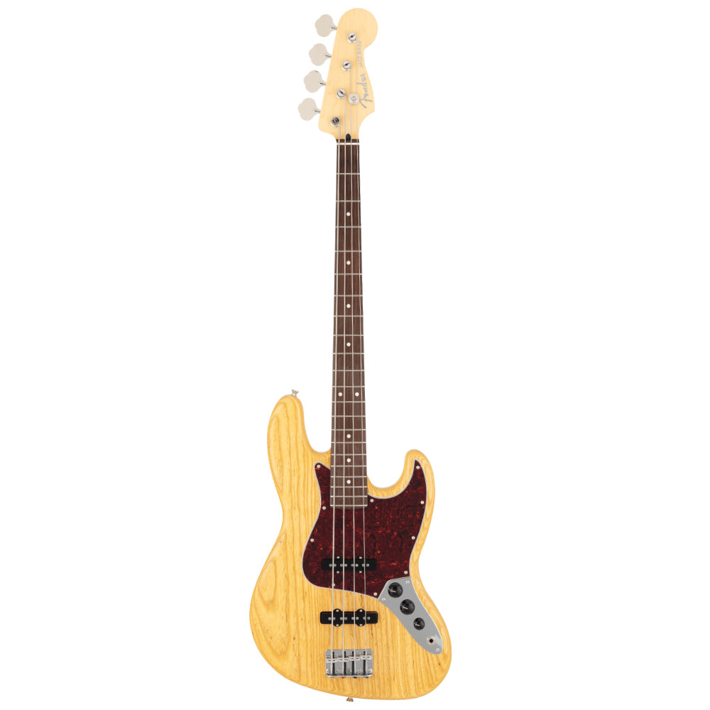 Fender Limited Edition Made In Japan Raw Ash Jazz Bass Vintage Natural Body View ; Fender Limited Edition Made In Japan Raw Ash Jazz Bass Vintage Natural Full View ; Fender Limited Edition Made In Japan Raw Ash Jazz Bass Vintage Natural Back View
