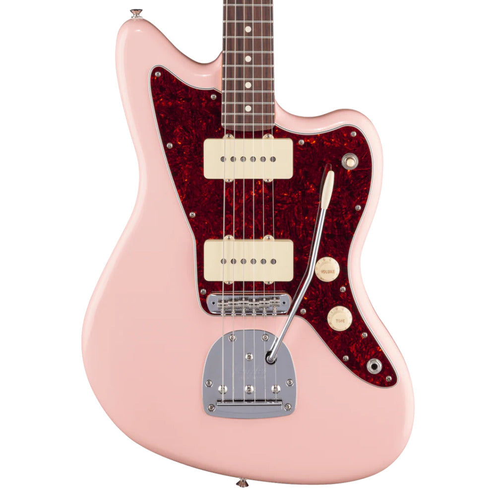 Fender Limited Edition Player II Jazzmaster Shell Pink Body View ; Fender Limited Edition Player II Jazzmaster Shell Pink Full View ; Fender Limited Edition Player II Jazzmaster Shell Pink Back View