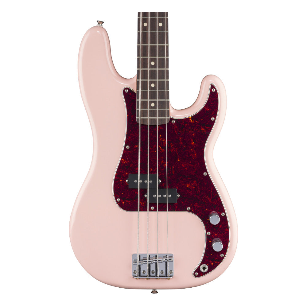 Fender Limited Edition Player II Precision Bass Shell Pink Body View ; Fender Limited Edition Player II Precision Bass Shell Pink Full View ; Fender Limited Edition Player II Precision Bass Shell Pink Back View