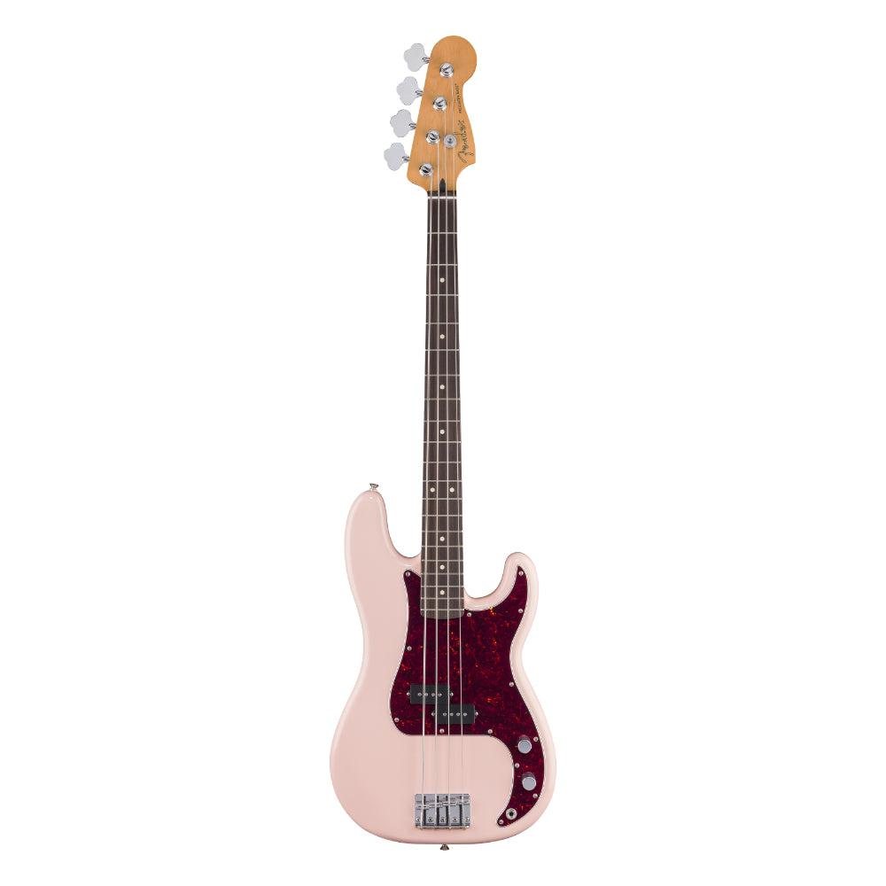 Fender Limited Edition Player II Precision Bass Shell Pink Body View ; Fender Limited Edition Player II Precision Bass Shell Pink Full View ; Fender Limited Edition Player II Precision Bass Shell Pink Back View