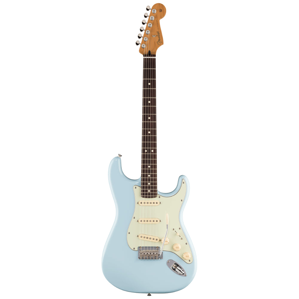 Fender Limited Edition Player II Stratocaster Sonic Blue Body View ; Fender Limited Edition Player II Stratocaster Sonic Blue Full View ; Fender Limited Edition Player II Stratocaster Sonic Blue Back View