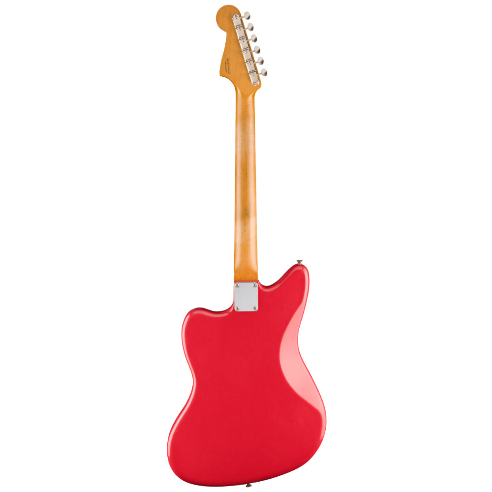 Fender Limited Edition Road Worn Vintera II '50s Jazzmaster Fiesta Red Body View ; Fender Limited Edition Road Worn Vintera II '50s Jazzmaster Fiesta Red Full View ; Fender Limited Edition Road Worn Vintera II '50s Jazzmaster Fiesta Red Back View
