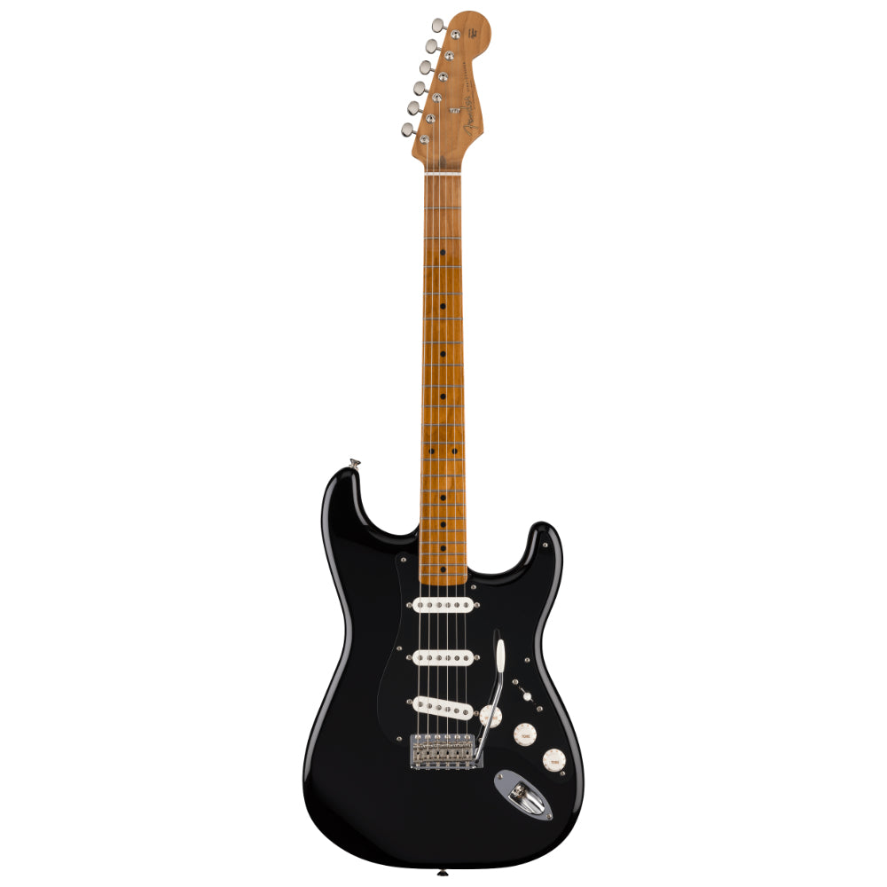 Fender Limited Edition Vintera II '50s Stratocaster Black Body View ; Fender Limited Edition Vintera II '50s Stratocaster Black Full View ; Fender Limited Edition Vintera II '50s Stratocaster Black Back View