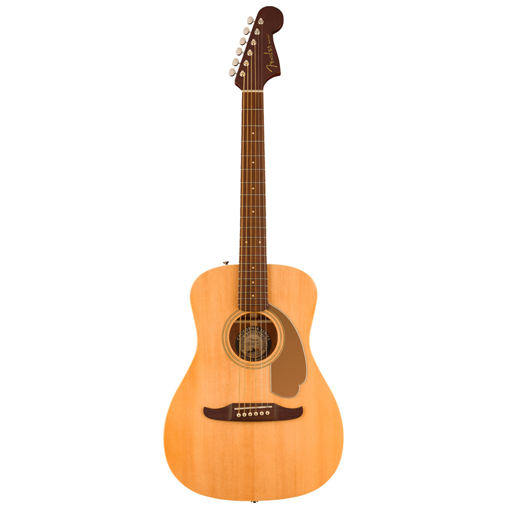 Fender Malibu Player Natural Acoustic/Electric Guitar Front ; Fender Malibu Player Natural Acoustic/Electric Guitar Full ; Fender Malibu Player Natural Acoustic/Electric Guitar Full Rear ; Fender Malibu Player Natural Acoustic/Electric Guitar Headstock