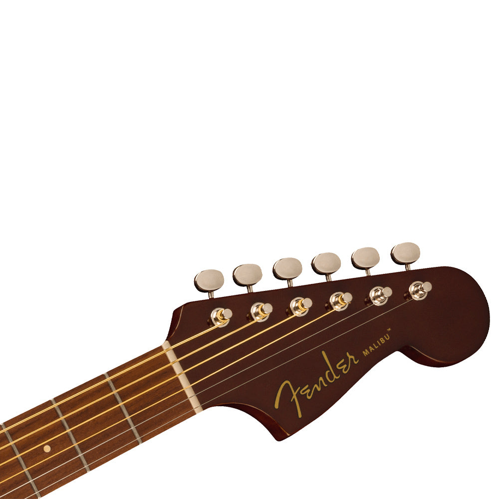 Fender Malibu Player Natural Acoustic/Electric Guitar Front ; Fender Malibu Player Natural Acoustic/Electric Guitar Full ; Fender Malibu Player Natural Acoustic/Electric Guitar Full Rear ; Fender Malibu Player Natural Acoustic/Electric Guitar Headstock