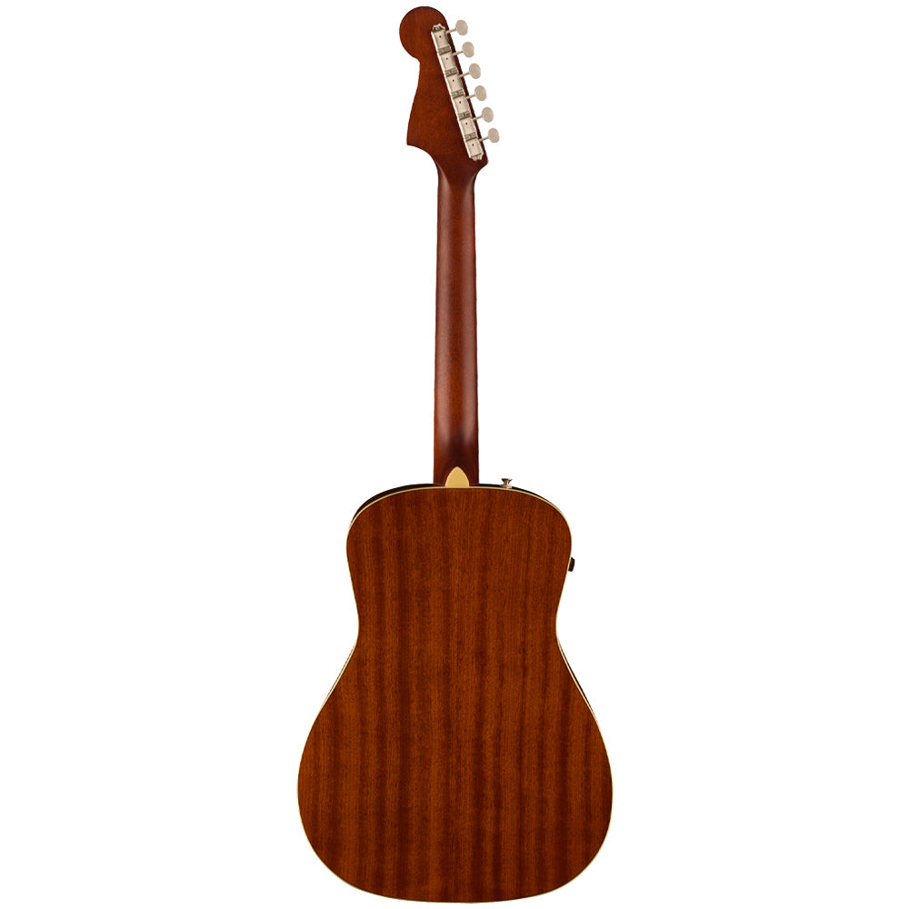 Fender Malibu Player Sunburst Acoustic/Electric Guitar Front ; Fender Malibu Player Sunburst Acoustic/Electric Guitar Full ; Fender Malibu Player Sunburst Acoustic/Electric Guitar Full Rear ; Fender Malibu Player Sunburst Acoustic/Electric Guitar Headstock