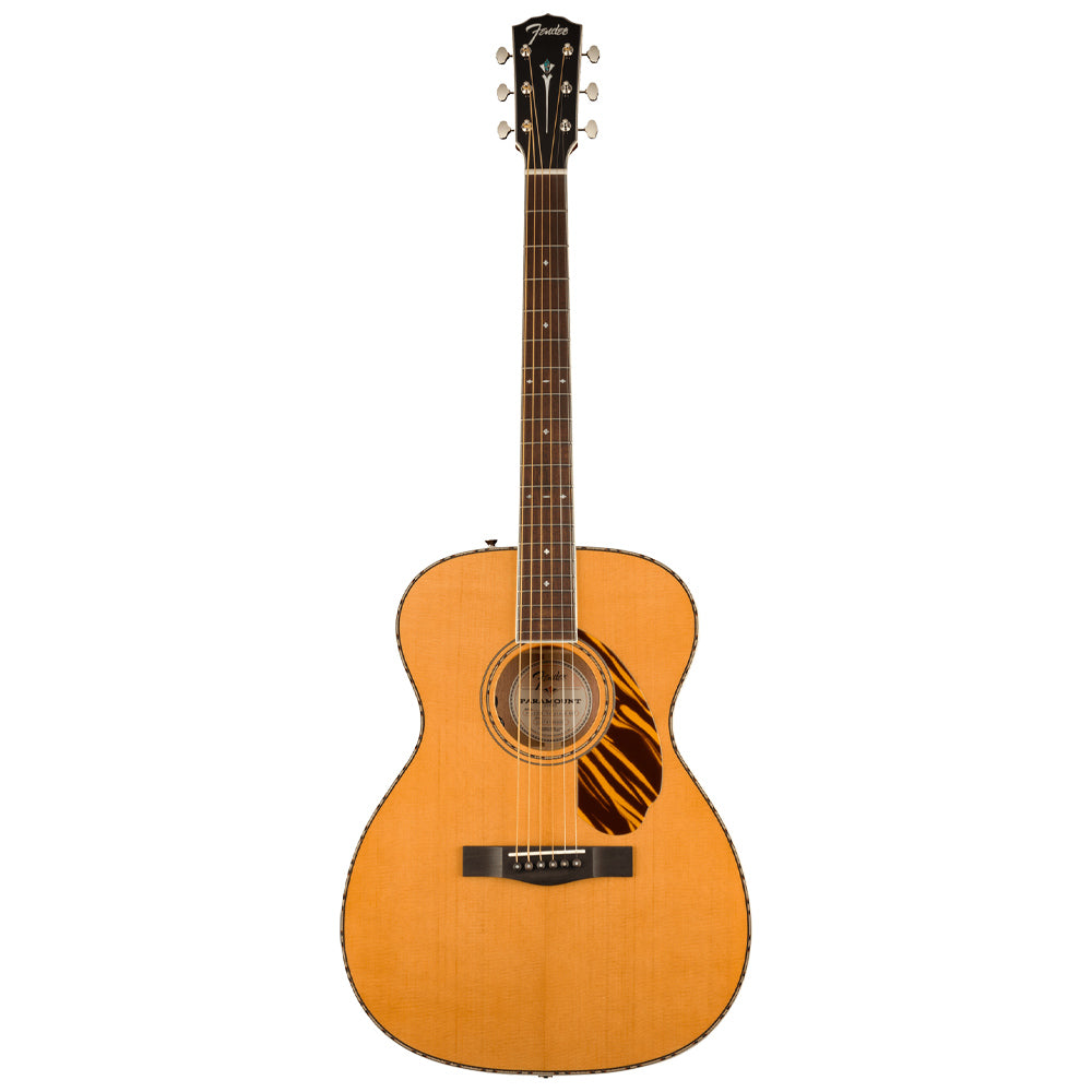 Fender PO-220E Orchestra Natural Close view ; Fender PO-220E Orchestra Natural Full View ; Fender PO-220E Orchestra Natural Back view