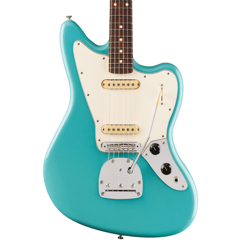 Fender Player II Jaguar Aquatone Blue Electric Guitar Front ; Fender Player II Jaguar Aquatone Blue Electric Guitar Full