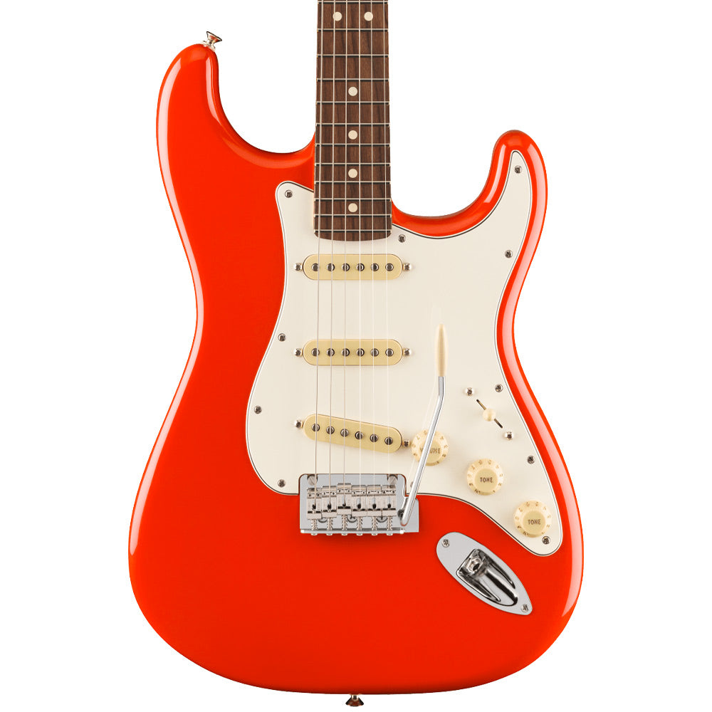 Fender Player II Stratocaster Coral Red Electric Guitar Front ; Fender Player II Stratocaster Coral Red Electric Guitar Full