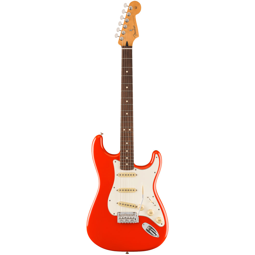 Fender Player II Stratocaster Coral Red Electric Guitar Front ; Fender Player II Stratocaster Coral Red Electric Guitar Full