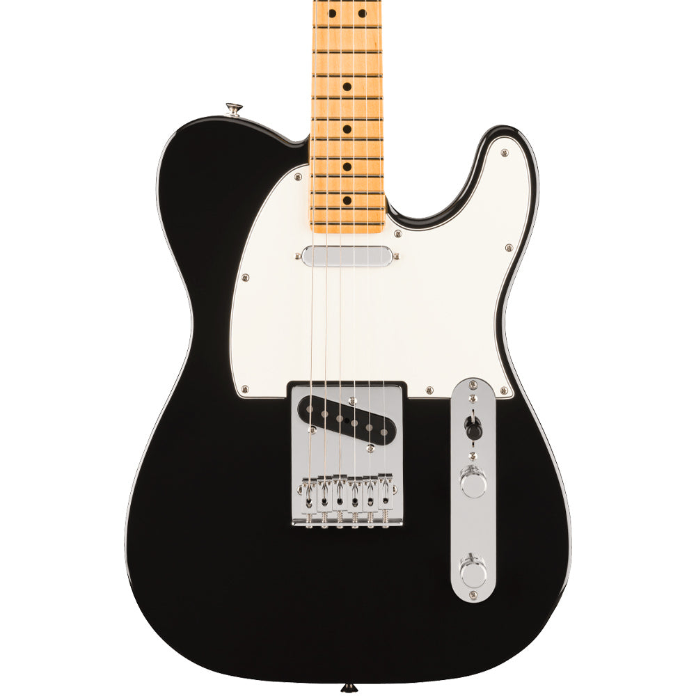 Fender Player II Telecaster Maple Fingerboard Black Electric Guitar Front ; Fender Player II Telecaster Maple Fingerboard Black Electric Guitar Full
