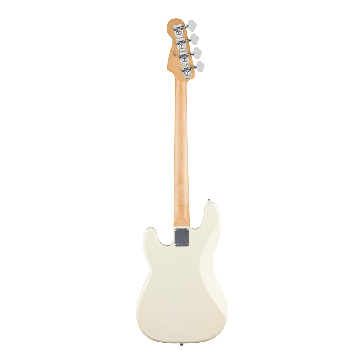 Fender Standard Precision Bass Maple Fingerboard (Olympic White) Back View