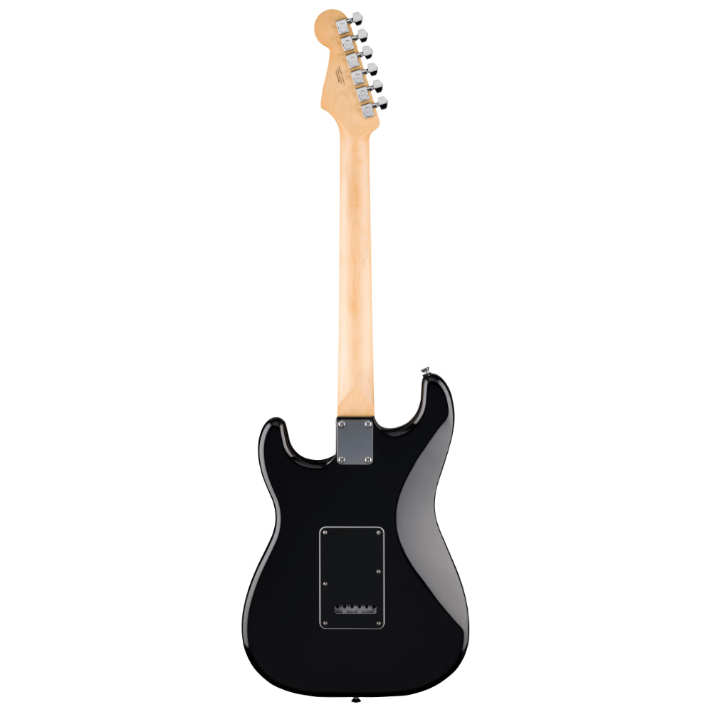 Fender Standard Stratocaster HSS Laurel Black Body View ; Fender Standard Stratocaster HSS Laurel Black Full View ; Fender Standard Stratocaster HSS Laurel Black Back View