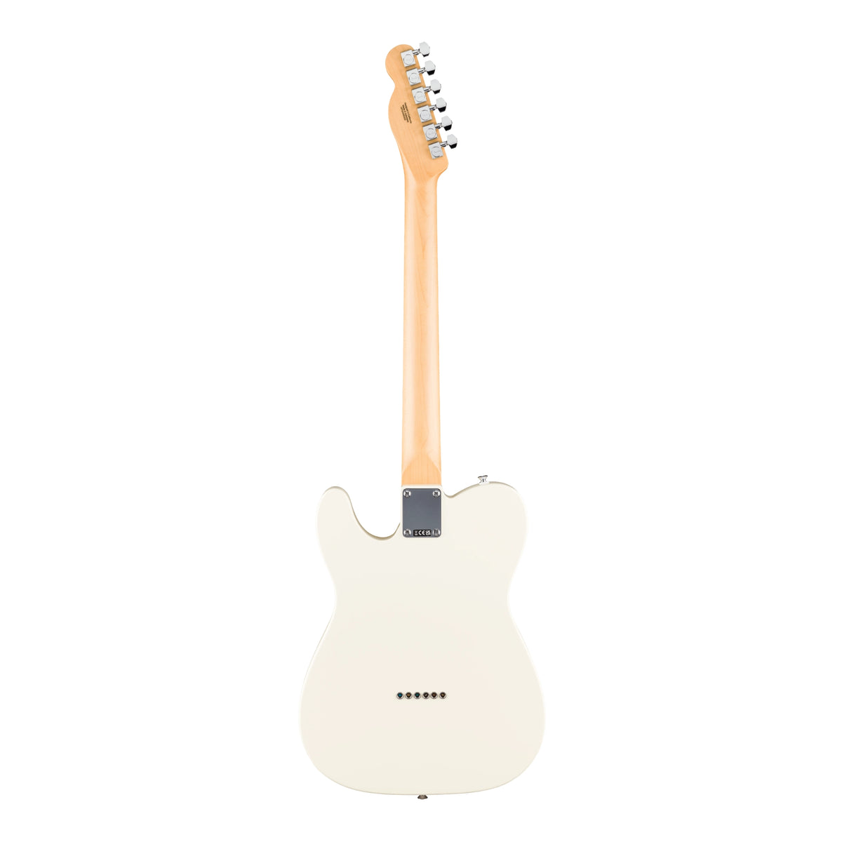 Fender Standard Telecaster Laurel (Olympic White) Back View