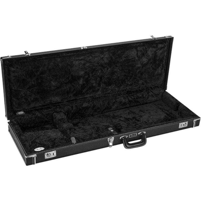 Fender Classic Strat/Tele Wood Case Black ; Fender Classic Strat/Tele Wood Case Black open