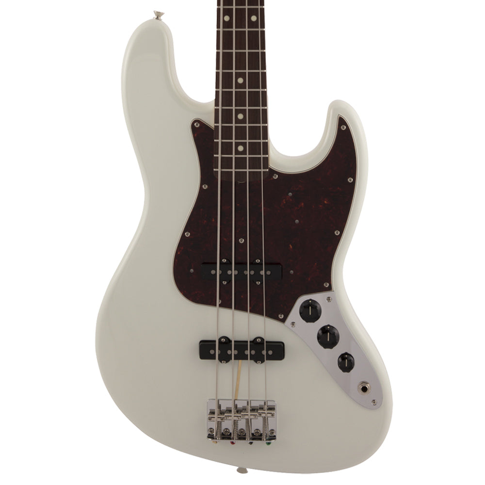 Fender Traditional II 60's Jazz Bass Olympic White Close view ; Fender Traditional II 60's Jazz Bass Olympic White Full view ; Fender Traditional II 60's Jazz Bass Olympic White Back view