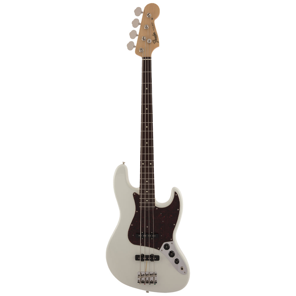 Fender Traditional II 60's Jazz Bass Olympic White Close view ; Fender Traditional II 60's Jazz Bass Olympic White Full view ; Fender Traditional II 60's Jazz Bass Olympic White Back view