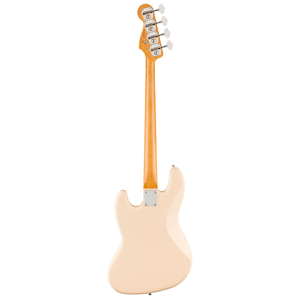 Fender Vintera III Early '60s Jazz Bass Olympic White Body View ; Fender Vintera III Early '60s Jazz Bass Olympic White Full View ; Fender Vintera III Early '60s Jazz Bass Olympic White Back View