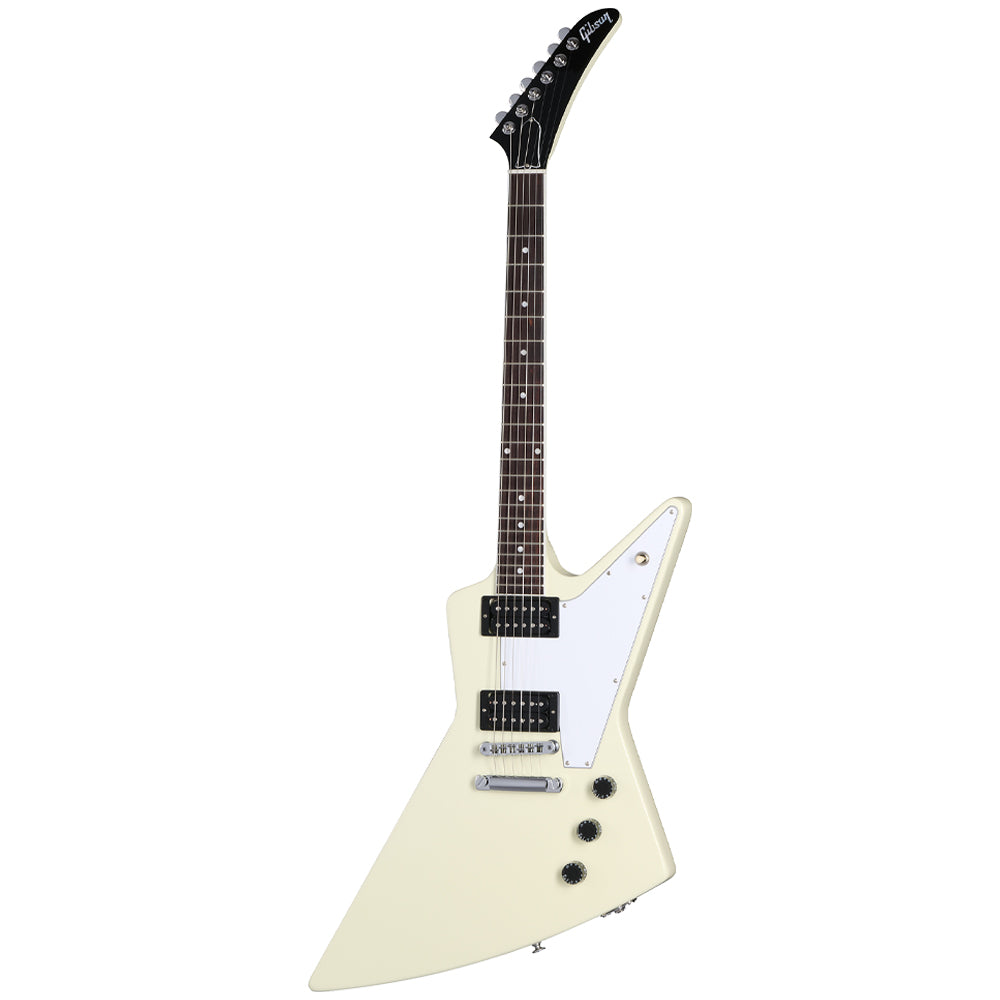 Gibson 70s Explorer Classic White close view ; Gibson 70s Explorer Classic White full view ; Gibson 70s Explorer Classic White back view