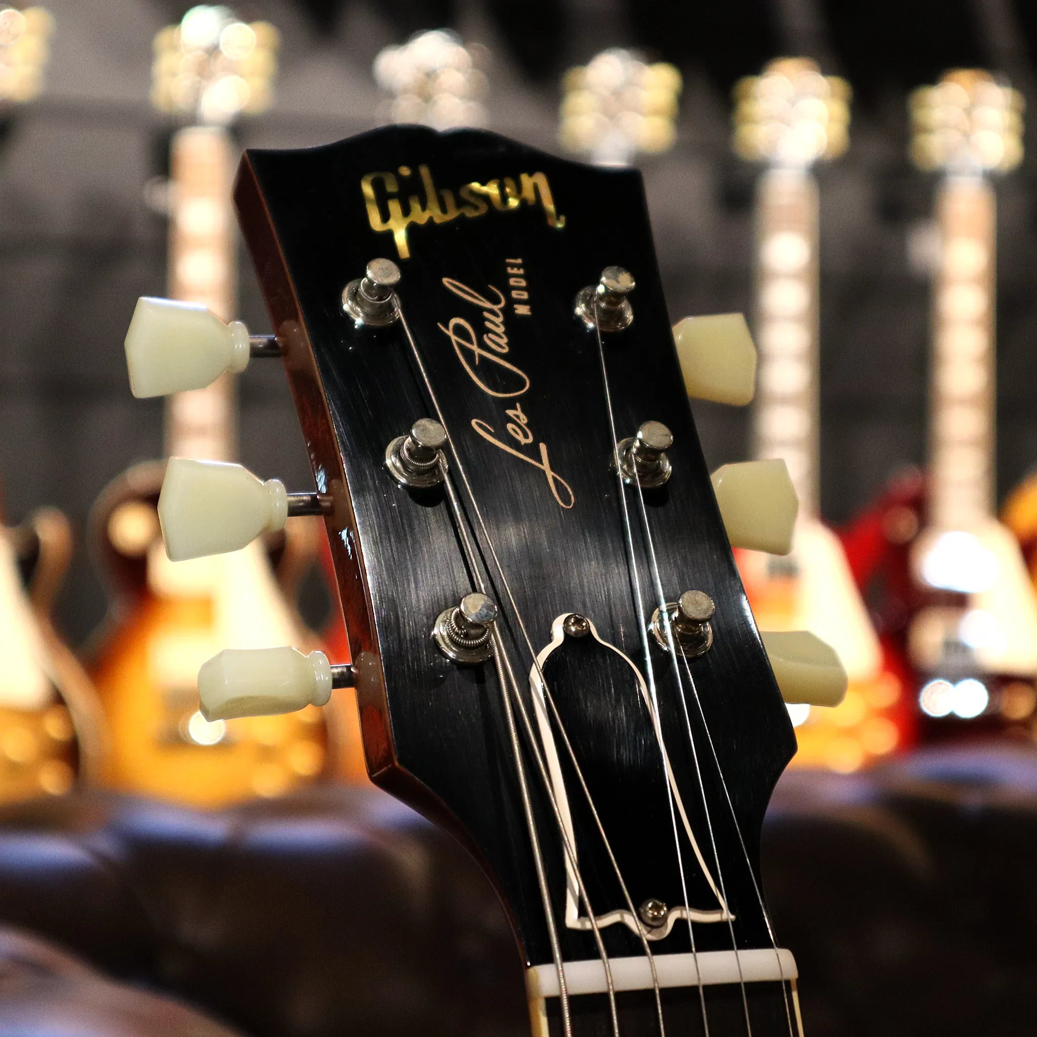 Gibson Custom Shop 1959 Les Paul Standard (Iced Tea Burst) Headstock