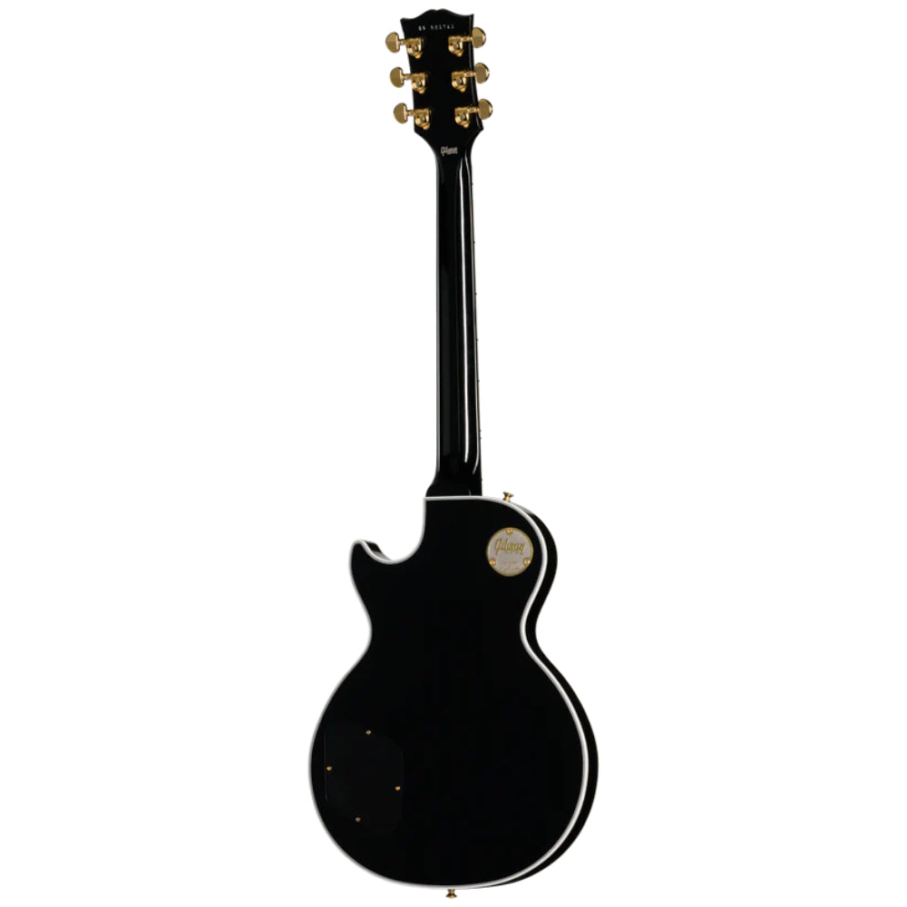Gibson Custom Shop Les Paul Custom Ebony Body View ; Gibson Custom Shop Les Paul Custom Ebony Full View ; Gibson Custom Shop Les Paul Custom Ebony Back View