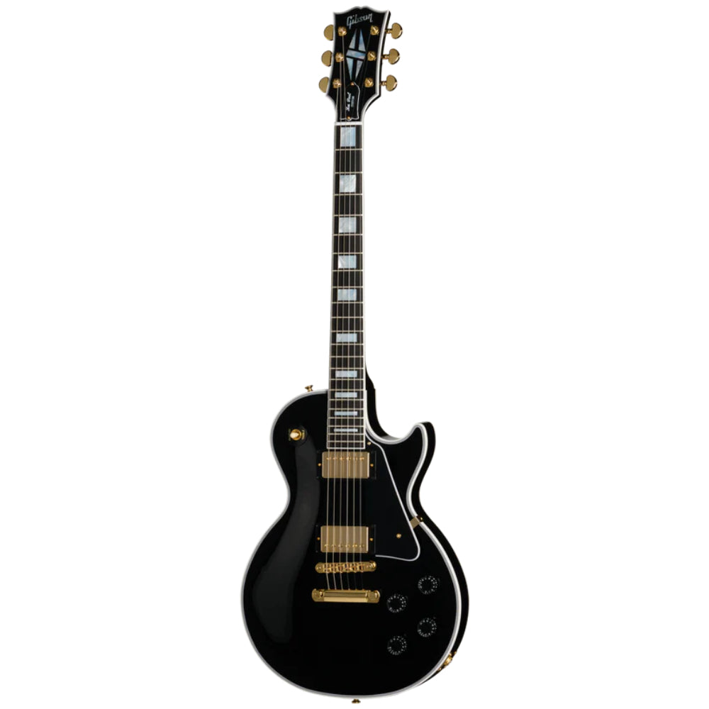 Gibson Custom Shop Les Paul Custom Ebony Body View ; Gibson Custom Shop Les Paul Custom Ebony Full View ; Gibson Custom Shop Les Paul Custom Ebony Back View