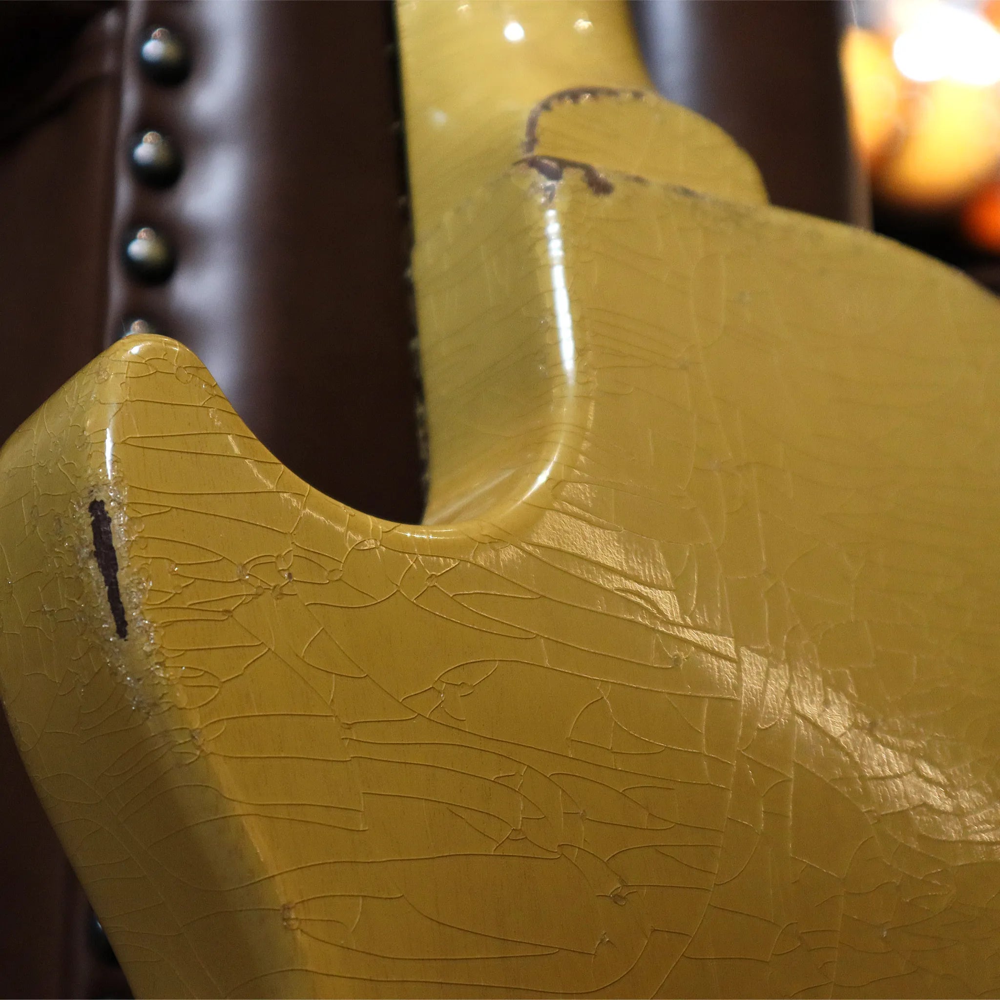 Gibson Custom Shop Murphy Lab 1957 Les Paul Junior Heavy Aged (TV Yellow) Upper Back