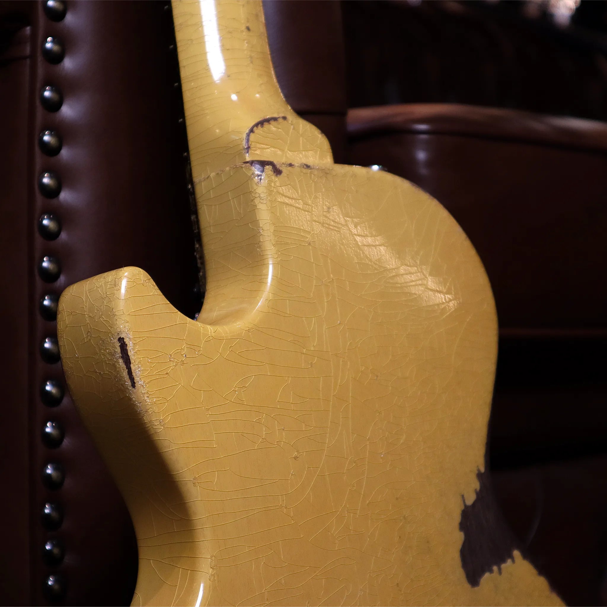 Gibson Custom Shop Murphy Lab 1957 Les Paul Junior Heavy Aged (TV Yellow) Back Checking
