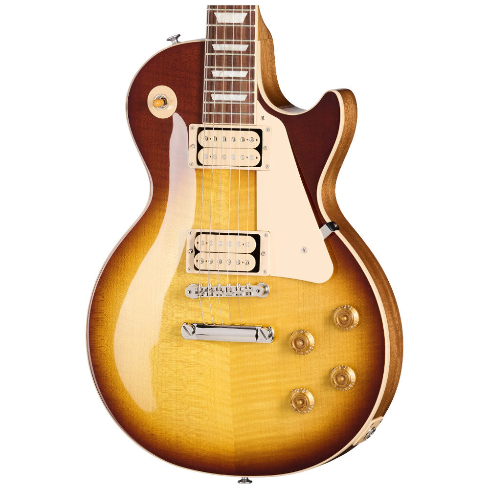 Gibson Les Paul Standard 50s Double Trouble Tobacco Burst Body View ; Gibson Les Paul Standard 50s Double Trouble Tobacco Burst Full View ; Gibson Les Paul Standard 50s Double Trouble Tobacco Burst Back View