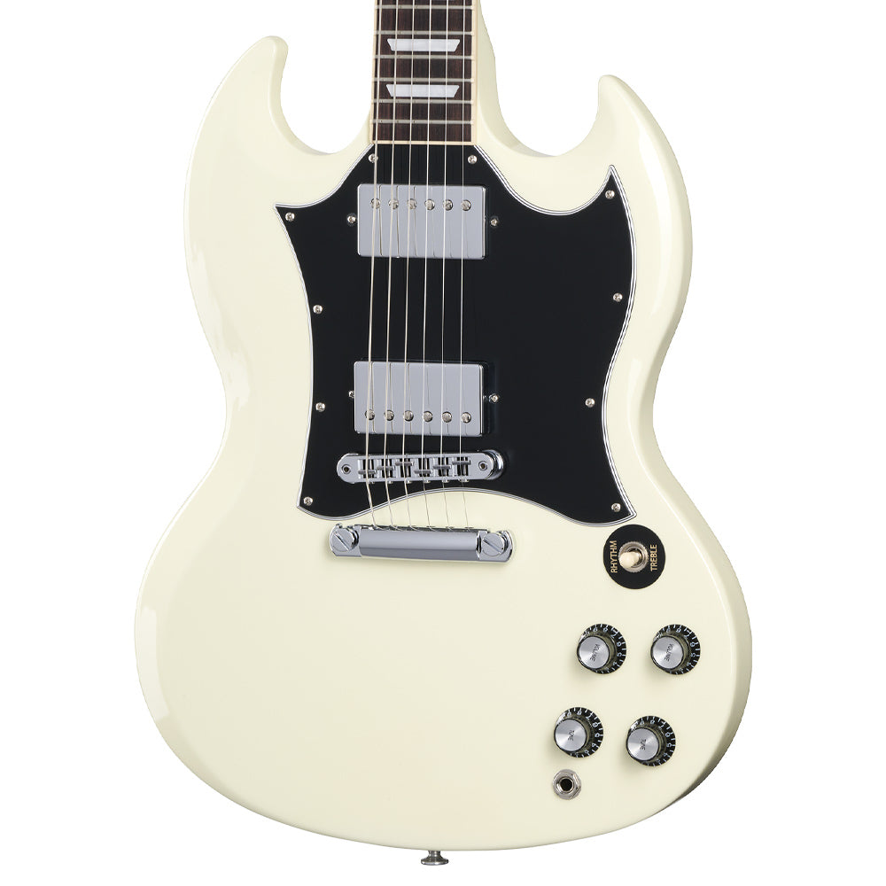 Gibson SG Standard Classic White close view ; Gibson SG Standard Classic White full view ; Gibson SG Standard Classic White back view